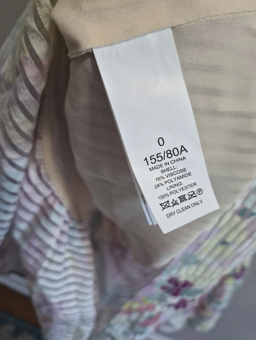 Kate Spade New York NWOT CREAM Women's Painted Petals Burnout Dress Size 0